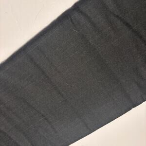 Black Gray Pinstripe Wool Fabric 60” Wide 3.25 Yds Lightweight Suiting
